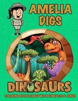 Amelia Digs Dinosaurs Coloring Book Loaded With Fun Facts & Jokes