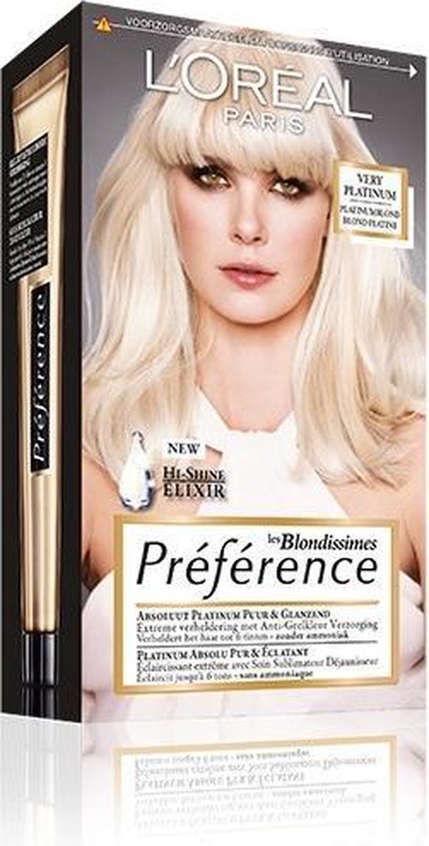Voorman Tienerjaren Ongedaan maken L'Oréal Paris Préférence Blondissimes Very Platinum haarkleuring Blond |  bol.com