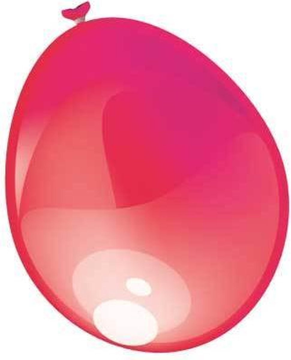 Ballonnen metallic roze (Ø30cm, 10st)