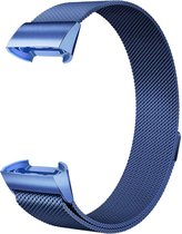 YONO Fitbit Charge 4 bandje – Charge 3 – Milanees – Blauw - Small