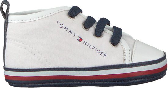 Tommy Hilfiger Jongens Babyschoenen Lace-up Shoe - Wit - Maat 17 | bol.com