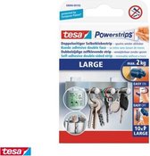 3X Tesa powerstrips - Zelfklevende strip - Dubbelzijdig - Large - 10 stuks - Transparant