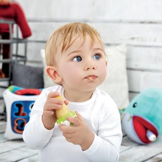 KidsMe Food Feeder Plus fruitspeen & sabbelzakje voor baby - Groen van Kidsme — afbeelding 3