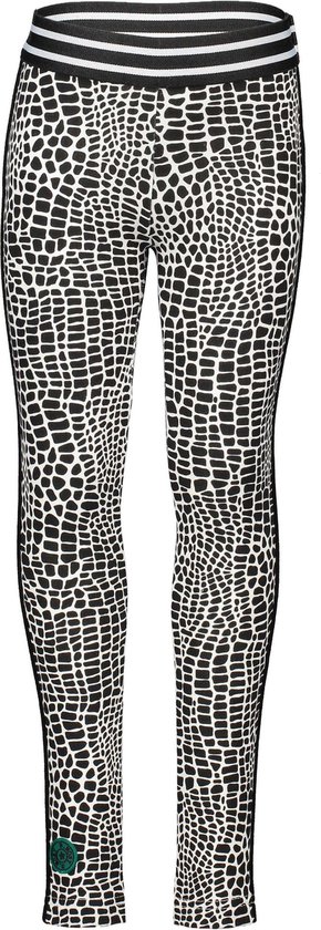B.Nosy Meisjes Giraffe legging - zwart wit giraffe - Maat 158/164 | bol.com