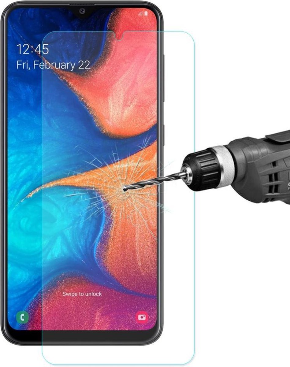 9H Tempered Glass - Geschikt voor Samsung Galaxy A20e Screen Protector - Transparant