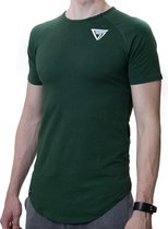 Gymlethics Raglan #1 Green -Small logo - Sportshirt