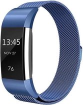 HIPFIT Milanees bandje - Fitbit Charge 2 - Blauw - Small