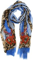 Lange zomersjaal Unchain my Heart, Blauw YL6206