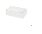 Boîte de rangement / caisse empilable - Polypropylène - 33 litres - Blanc