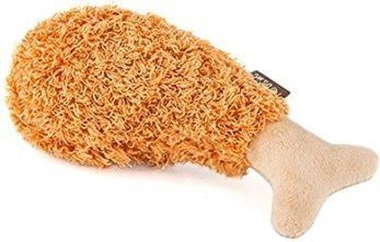 P.L.A.Y Hondenspeeltje Pluche Fried Chicken Met Geluid