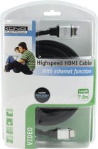 König CMP-CE038-7.5 HDMI kabel 7,5 m HDMI Type A (Standaard) Zwart