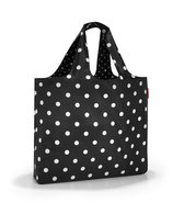 Reisenthel Mini Maxi Beachbag Strandtas - Opvouwbaar - 40L - Mixed Dots Zwart