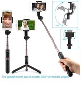 Ntech 3 in 1 Bluetooth Selfie Stick Tripod Gimbal Huawei P30 Pro Zwart