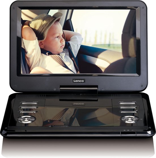 bijtend pijnlijk Grens Lenco DVP-1210 - Portable DVD-speler met USB, SD, AV - 12 inch - Zwart |  bol.com