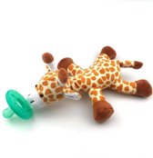 Giraffe Speenknuffel - De speen is BPA vrij en Eco-vriendelijk - ASTM gecertificeerd!