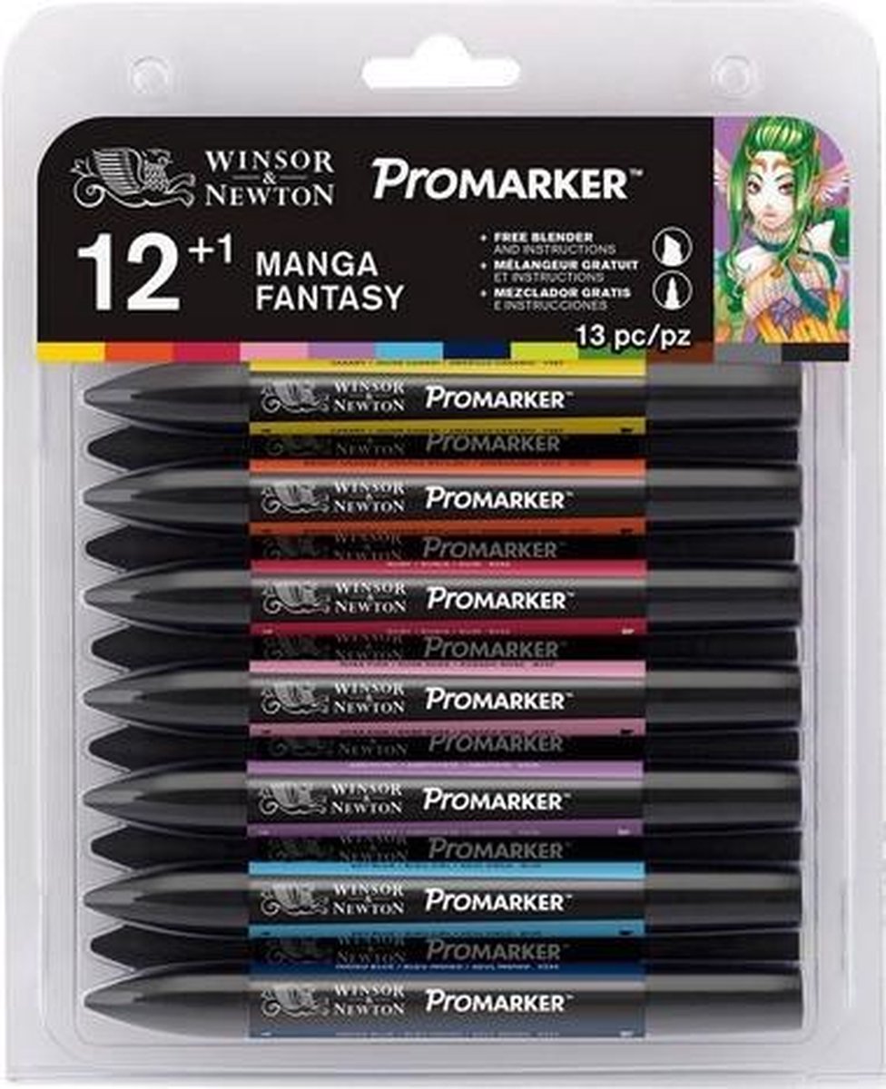 Winsor & Newton® ProMarker™ Manga Fantasy 13 Marker Set