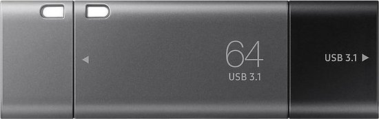 Samsung Duo Plus 64 GB on the go 200MB/sec - met USB C en USB aansluiting