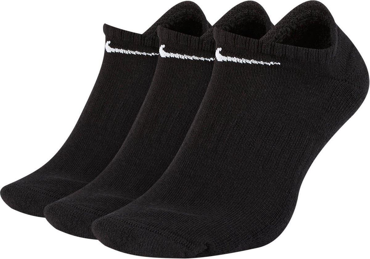 Nike Everyday Cushion No-Show Sokken Sokken regular – Unisex Zwart