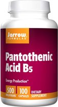 Pantothenic Acid B5 500 mg (100 Capsules)
