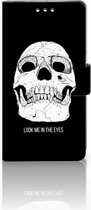 Sony Xperia XZ1 Bookcase Hoesje Skull Eyes