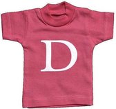 Naamslinger Lettershirts roze D