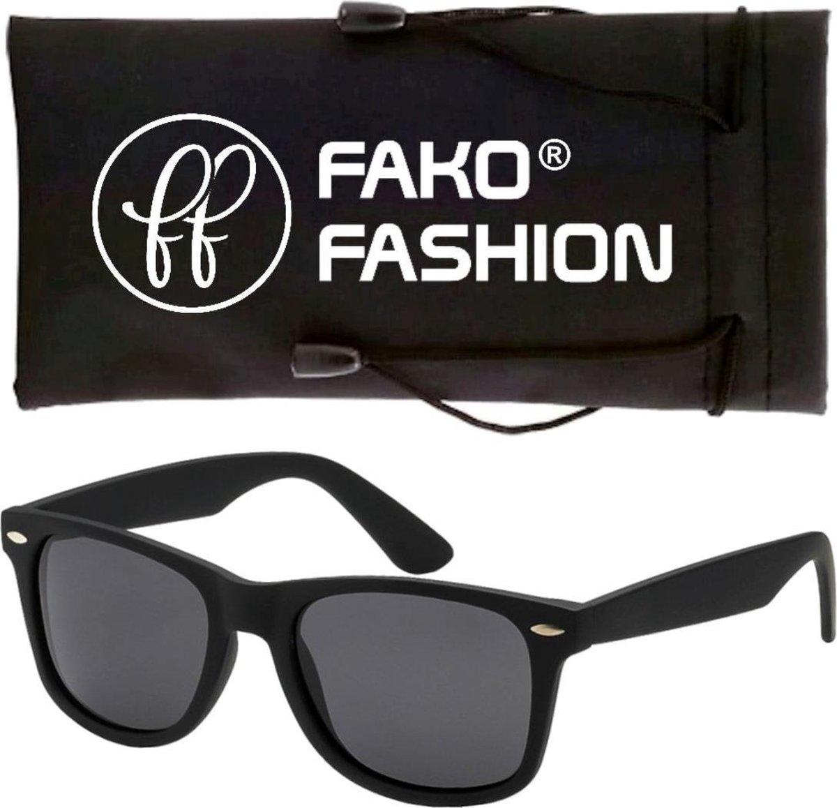 Fako Fashion® - Zonnebril - Classic - Mat Zwart