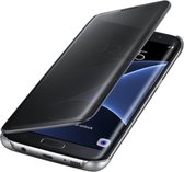 Galaxy S8 Flip Cover Hoesje transparant - zwart