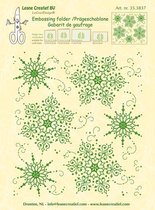 Embossing Folder  Achtergrond Sneeuw medaillon 14.4 x 16cm