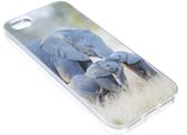 Familie olifanten hoesje siliconen Geschikt voor iPhone 5/ 5S/ SE