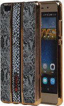 M-Cases Slang Design TPU Hoesje voor Huawei P8 Lite Grijs