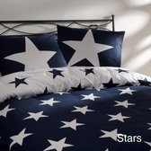 Day Dream Stars - dekbedovertrek - eenpersoons - 140 x 200/220 - Blauw