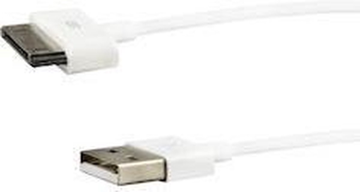 e+p IP 110 mobiele telefoonkabel Wit USB A Apple 30-pin 1 m - e+p