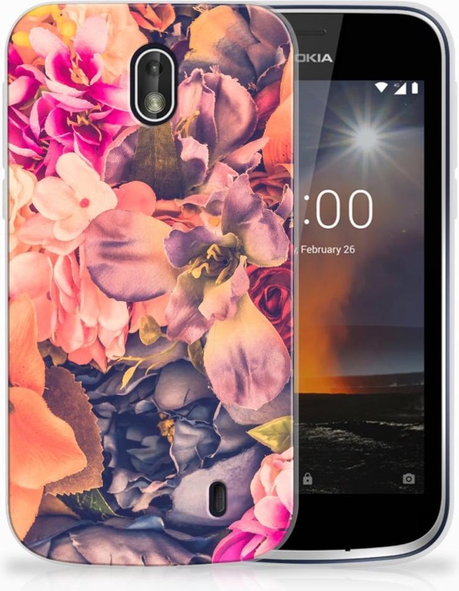 Nokia 1 TPU Case Bosje Bloemen