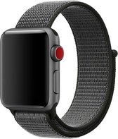 44MM / 42MM Bandje Nylon met Klittenband Grijs/Groen geschikt voor Apple Watch