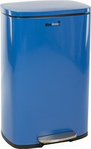 MaxxHome Pedaalemmer - Prullenbak - 50L - Metaal - Blauw