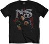 Nas - Red Rose Heren T-shirt - L - Zwart