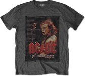 AC/DC Heren Tshirt -S- Donington Set Grijs