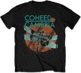 Coheed And Cambria Heren Tshirt -XL- Dragonfly Zwart
