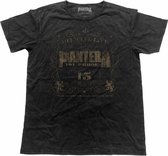 Pantera Heren Tshirt -M- 101% Proof Vintage Zwart