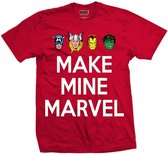 Marvel The Avengers Heren Tshirt -L- Make Mine Rood