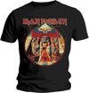Iron Maiden - Powerslave Lightning Circle Heren T-shirt - M - Zwart