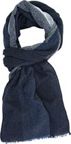 Profuomo heren sjaal - blauw gestreept