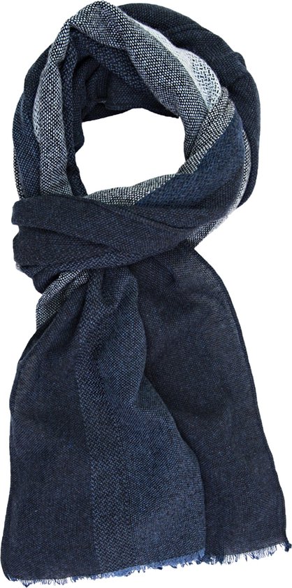 Profuomo heren sjaal - blauw gestreept | bol.com