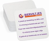 Bierviltjes eigen ontwerp - vierkant - 125 stuks