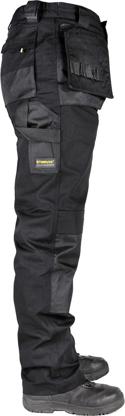 STØRVIK Pantalon de travail Homme Noir - Taille S - DAVID