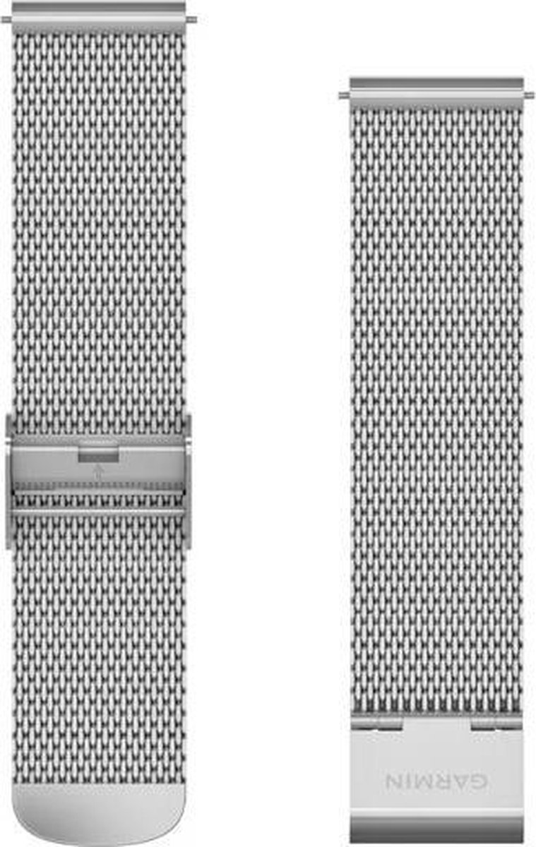 Garmin Milanees Bandje Zilver 20mm