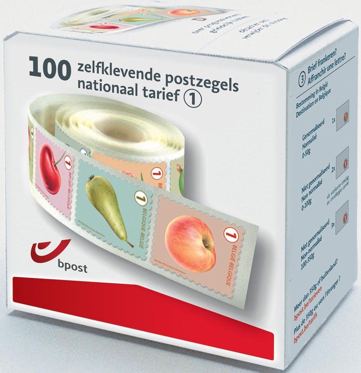 Bpost - 100 zelfklevende - tarief 1- verzending België - fruit | bol.com