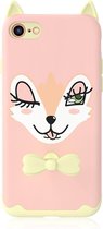 SPEELSE IPHONE 7 - IPHONE 8 TPU SOFTCASE - MET RING - ROZE - CARTOON - KAVARO DESIGN