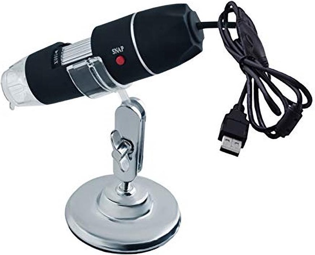 Digitale USB Microscoop - Microscoop Camera - 50-500 X Vegroting - Instelbaar - Met 8x LED Verlichting