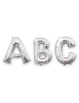AMSCAN - Grote zilverkleurige aluminium letter ballon